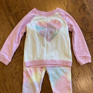 Two piece sweatsuit by the children’s Place 4T